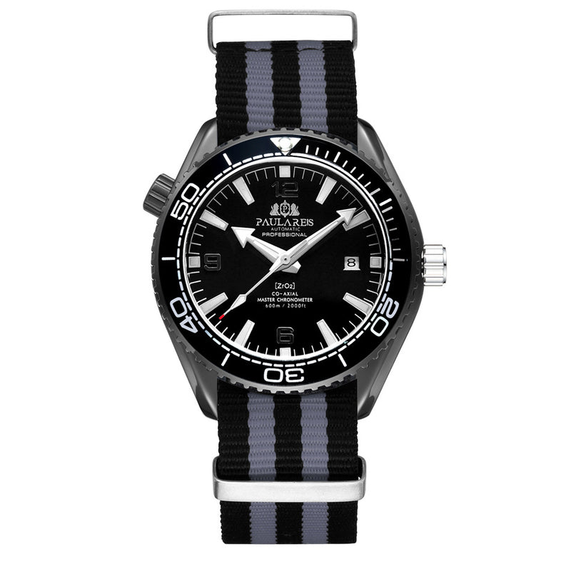 men's automatic mechanical canvas strap watch, view 13 - MRSLM