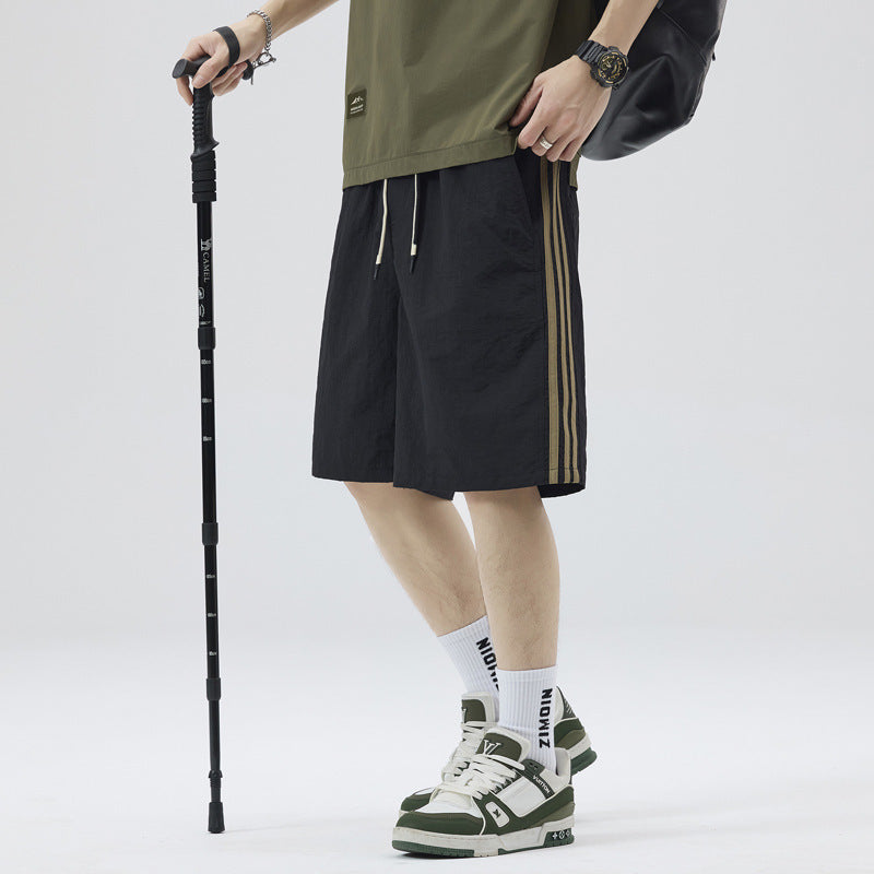 men's side ribbon quick-dry casual shorts - MRSLM