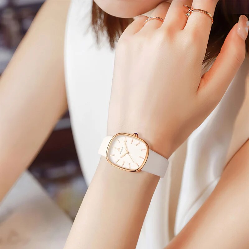 leather quartz bracelet watch for women, view 12 - MRSLM