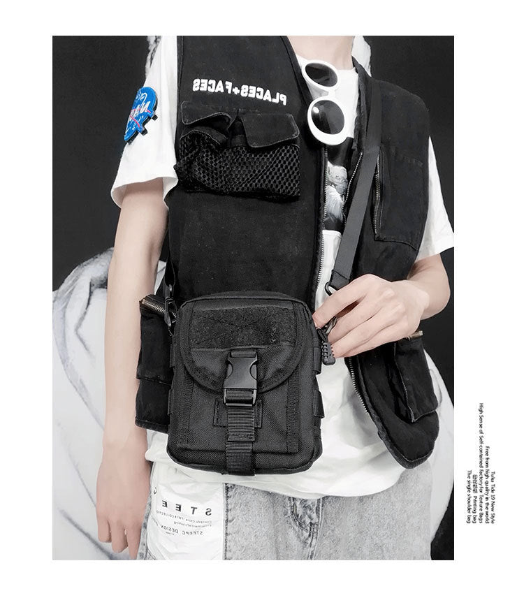 small canvas crossbody bag, view 8 - MRSLM