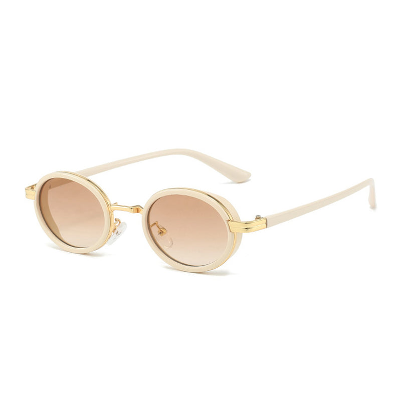 gradient oval sunglasses, view 3 - MRSLM