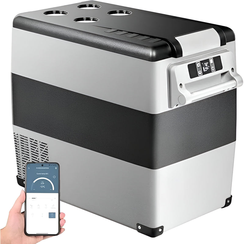 12v portable car refrigerator, view 2 - MRSLM