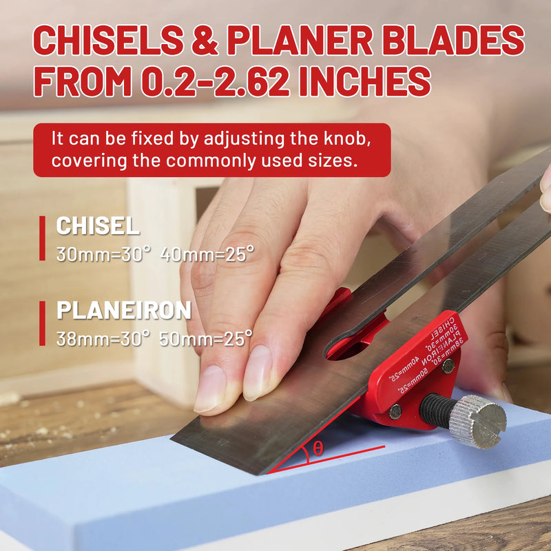 precision honing guide for woodworking chisels, view 4 - MRSLM