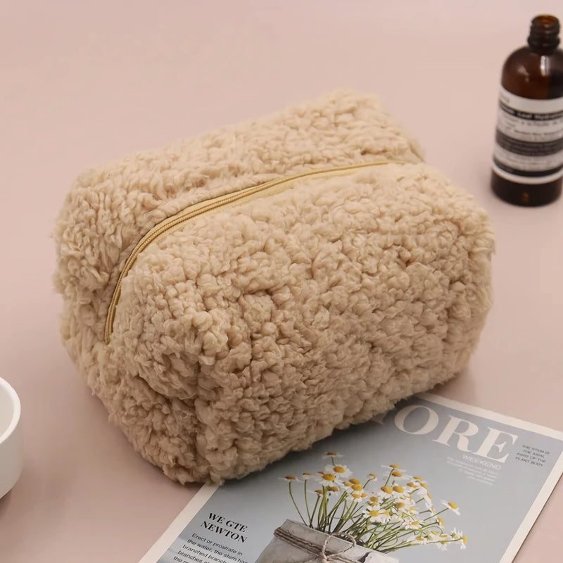 lambswool cosmetic bag, view 2 - MRSLM