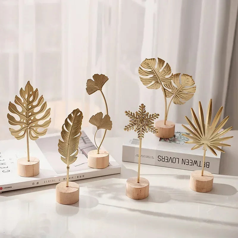 gold iron leaf decoration, view 7 - MRSLM