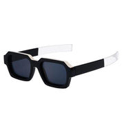retro rectangle sunglasses, view 4 - MRSLM
