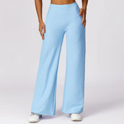 high waisted quick-dry flared yoga pants, view 2 - MRSLM