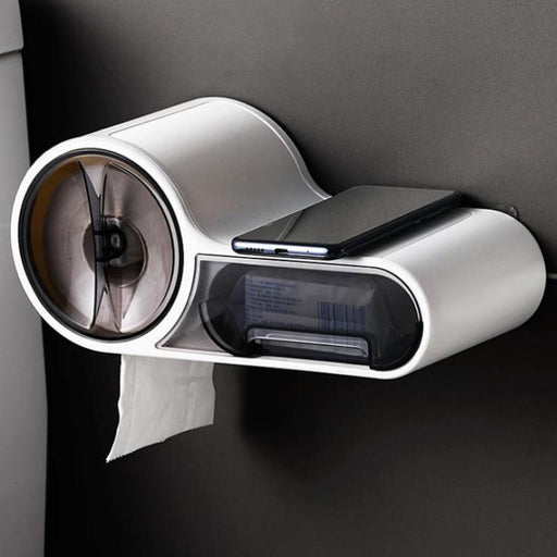 waterproof toilet paper holder with storage - MRSLM