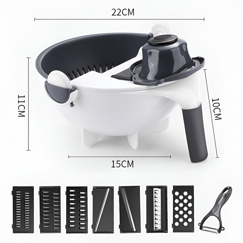 2-in-1 vegetable slicer and fruit strainer, view 12 - MRSLM
