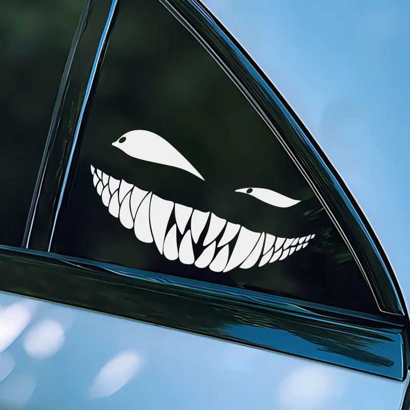 Wink and smirk car stickers, view 11 - MRSLM