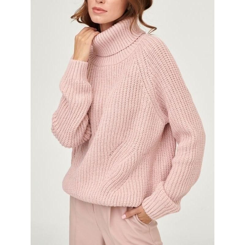 warm turtleneck sweater for women, view 7 - MRSLM
