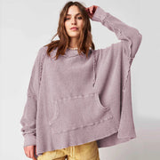 cozy oversized hoodie with pockets, view 3 - MRSLM