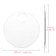 acrylic transparent makeup palette with spatula, view 6 - MRSLM