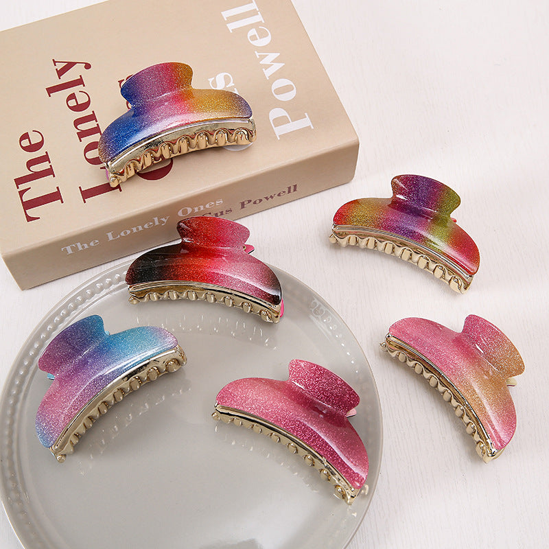 large acrylic gradient hair claw, view 8 - MRSLM