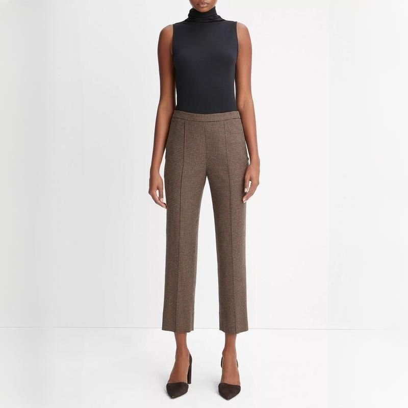 houndstooth high-waist trousers - MRSLM