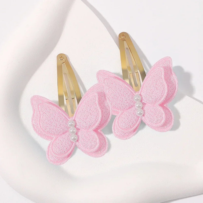 2pcs butterfly hair clips for girls, view 4 - MRSLM