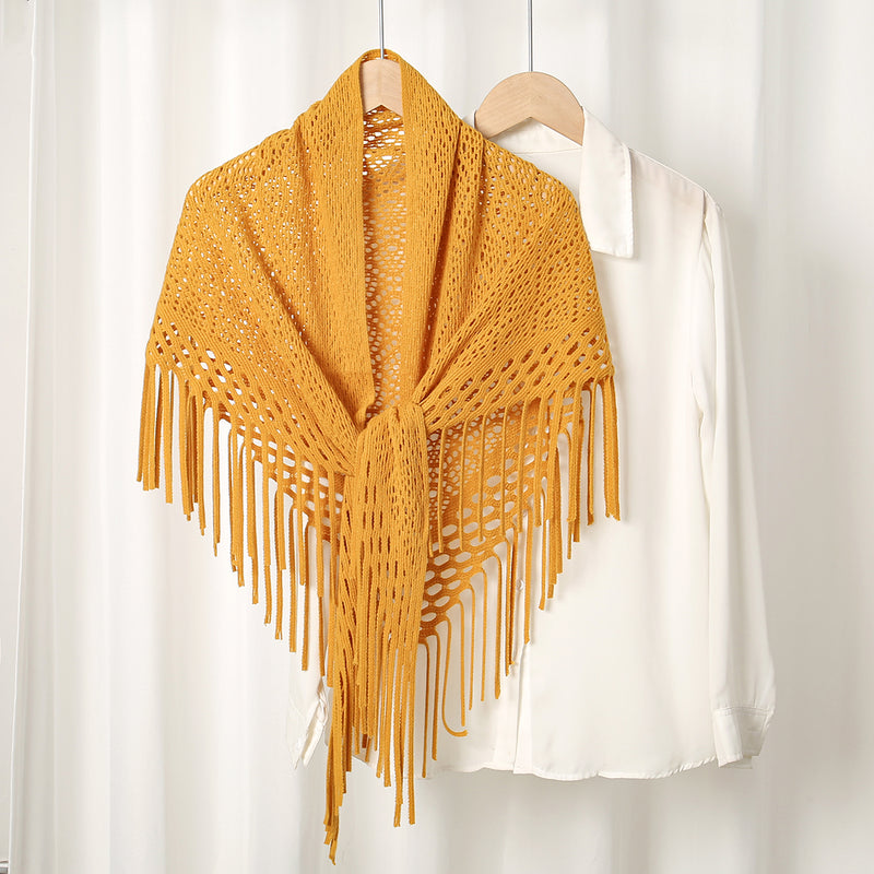 Knitted cardigan shawl, view 2 - MRSLM