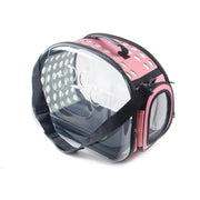 transparent foldable cat carrier bag, view 2 - MRSLM