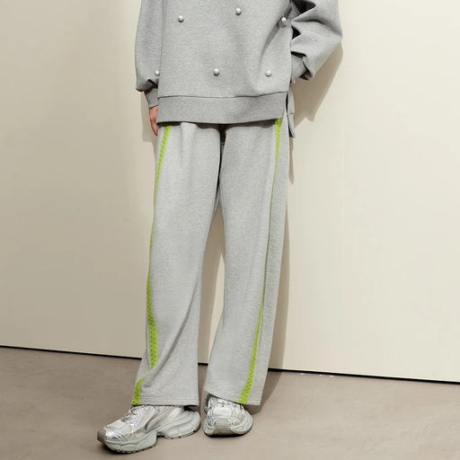 women's wide leg cotton sweatpants - MRSLM