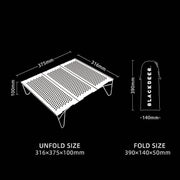 ultralight aluminum camping table, view 3 - MRSLM