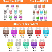 180-piece automotive blade fuse kit, view 3 - MRSLM