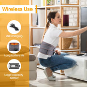 Rechargeable vibration and heating belt, view 4 - MRSLM
