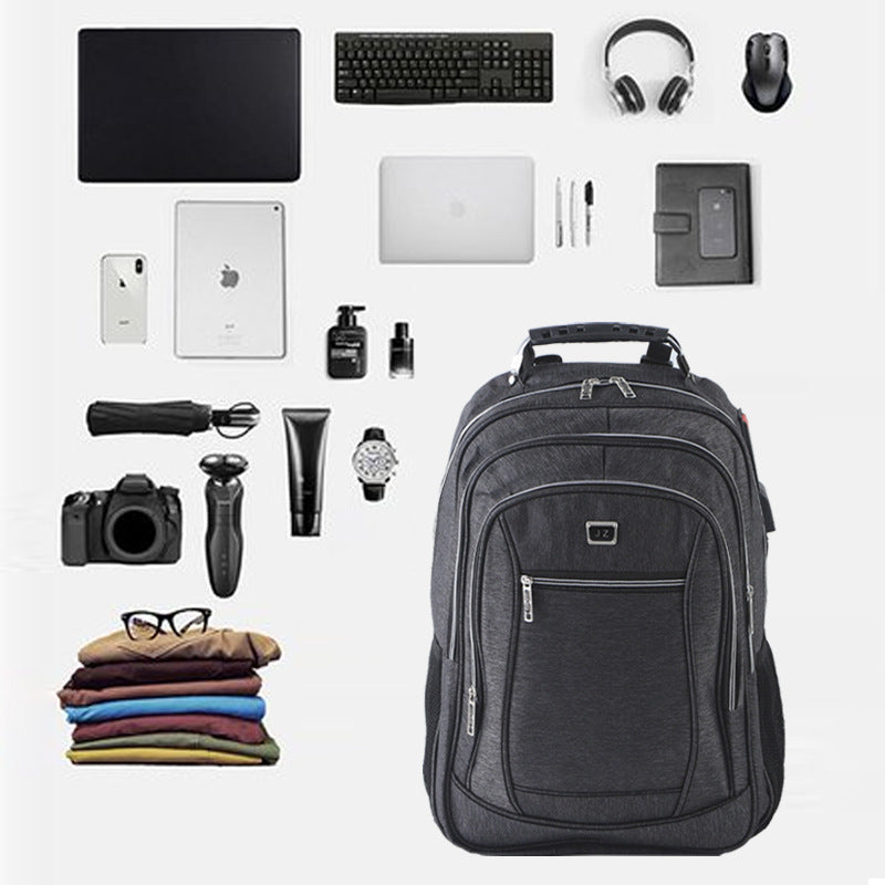 usb charging wear-resistant backpack, view 4 - MRSLM