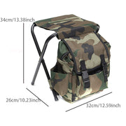 folding camping fishing chair with backpack, view 6 - MRSLM
