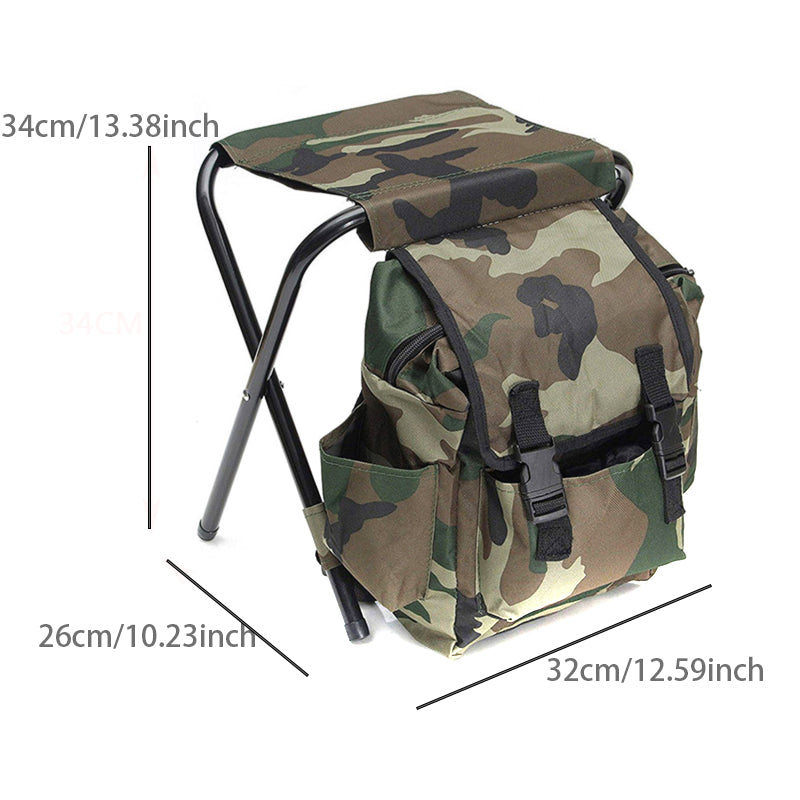 folding camping fishing chair with backpack, view 6 - MRSLM