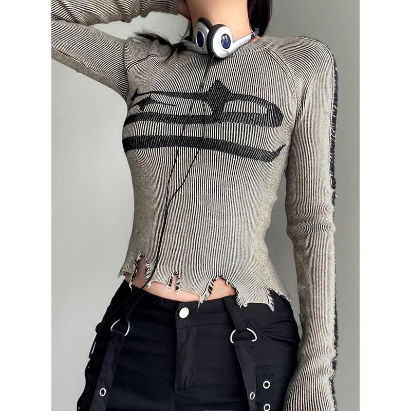 vintage ripped sweater, view 2 - MRSLM