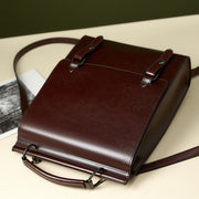leather backpack, view 8 - MRSLM