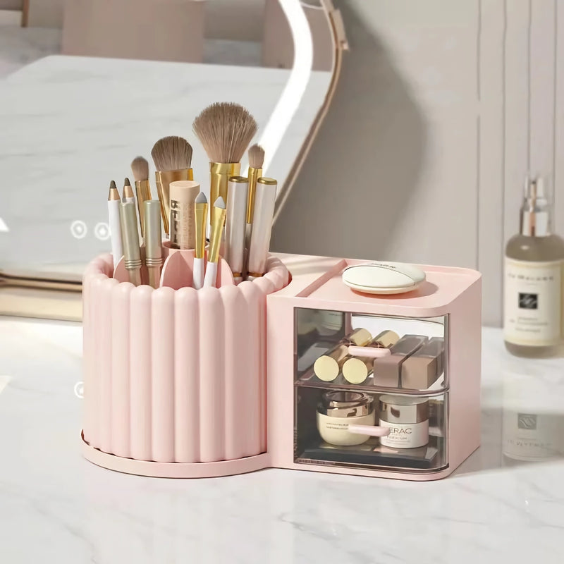 Makeup organizer with brush holder, view 7 - MRSLM
