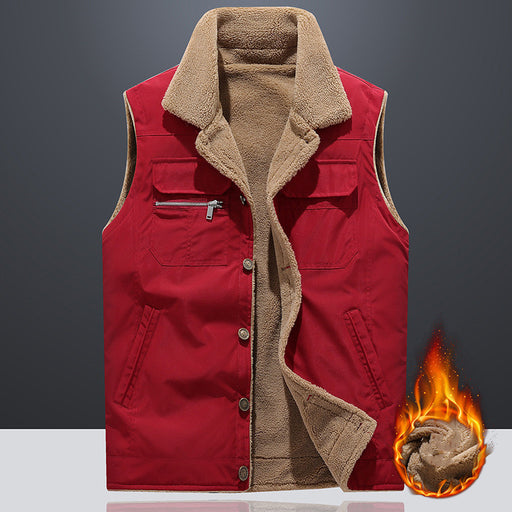 Men's loose warm vest - MRSLM