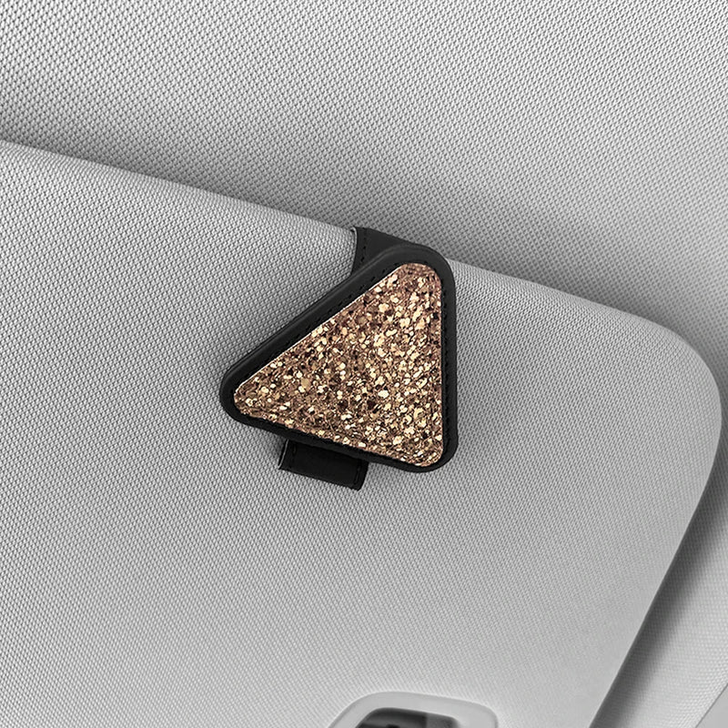 triangle car sun visor sunglasses holder, view 2 - MRSLM