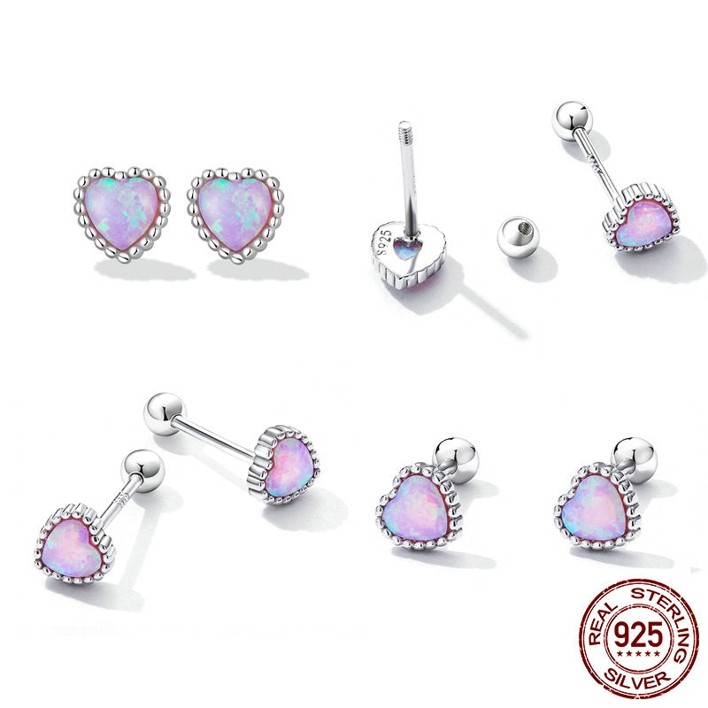 Fashion Electroplating Platinum Aobao Love Earrings