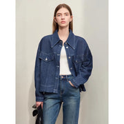 short loose denim jacket, view 5 - MRSLM