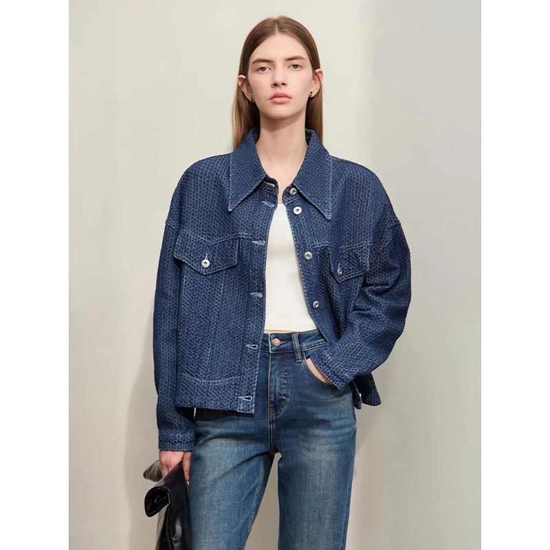 short loose denim jacket, view 5 - MRSLM