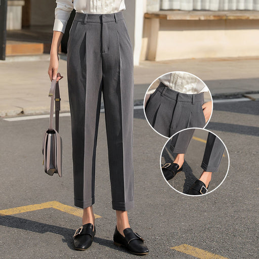 high-waisted pleated slacks - MRSLM