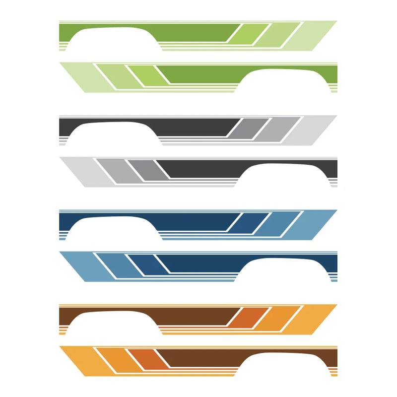 waterproof vinyl door side stripe decal for suvs, view 10 - MRSLM