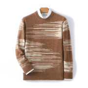 men's loose round neck sweater, view 7 - MRSLM