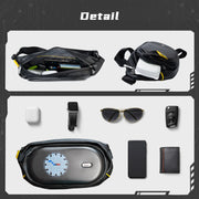 sling bag with LED display and Bluetooth speaker, view 5 - MRSLM