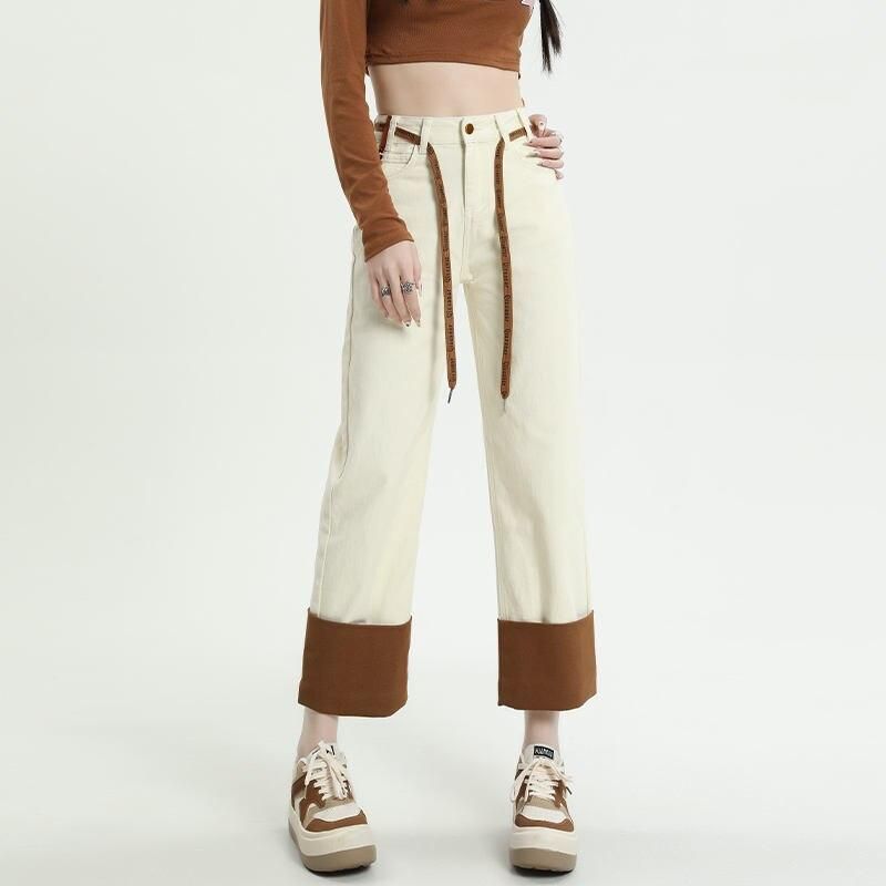 high waist wide leg jeans, view 2 - MRSLM