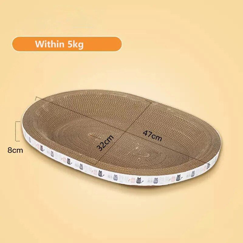 corrugated cat scratcher, view 3 - MRSLM