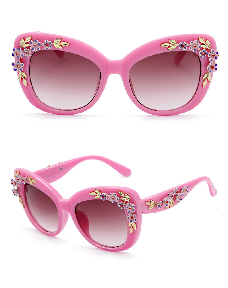 women's flower sunglasses, view 2 - MRSLM
