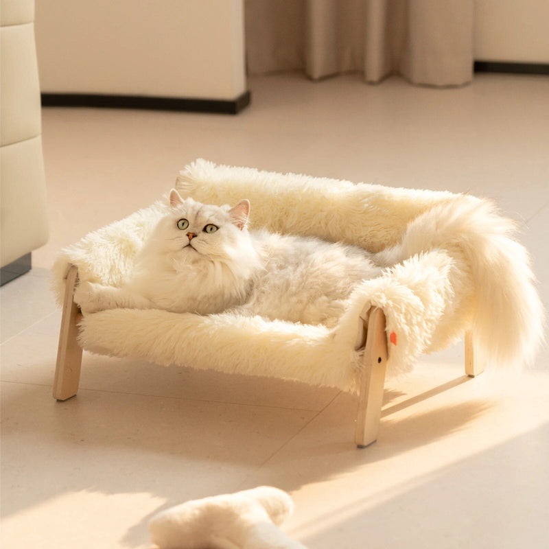 plush wooden pet bed, view 6 - MRSLM