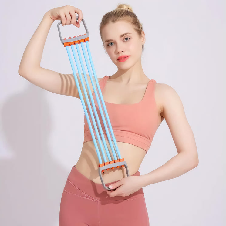 adjustable resistance chest expander, view 9 - MRSLM