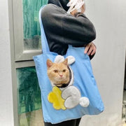 canvas pet travel tote, view 4 - MRSLM