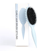curl defining boar bristle detangling hair brush, view 4 - MRSLM
