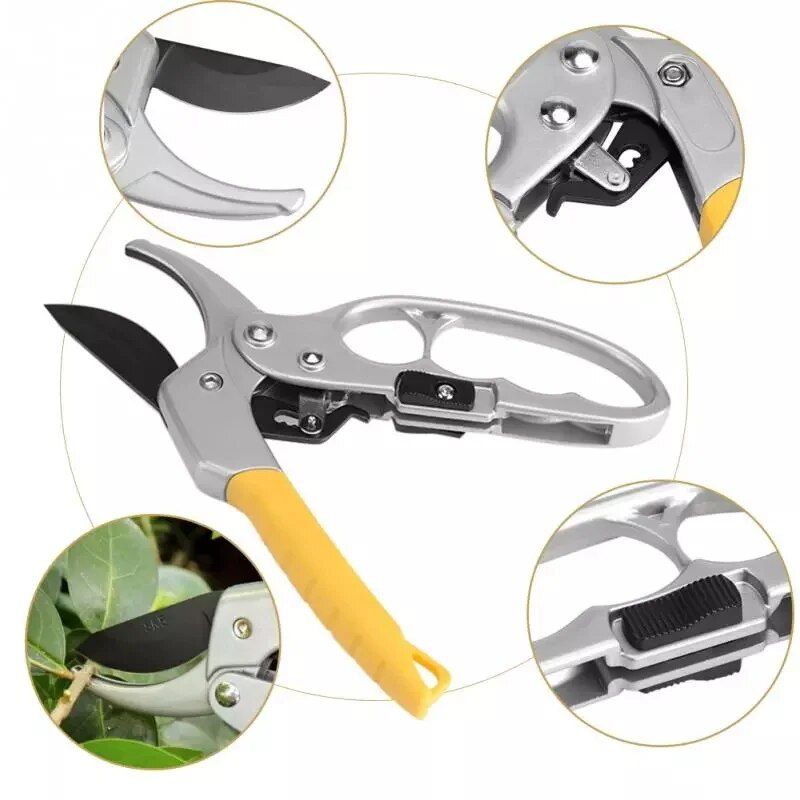 high carbon steel garden pruning shears, view 2 - MRSLM