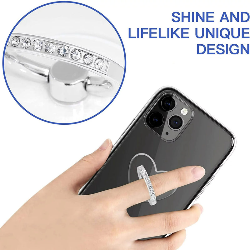 rhinestone finger grip phone stand, view 6 - MRSLM
